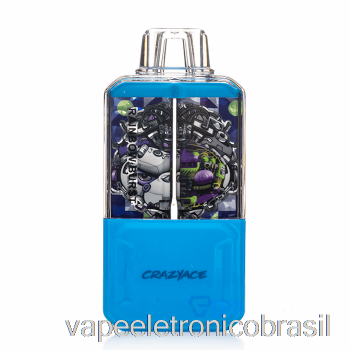 Vape Eletrônico Crazyace B15000 Descartável Arco-íris Estourado